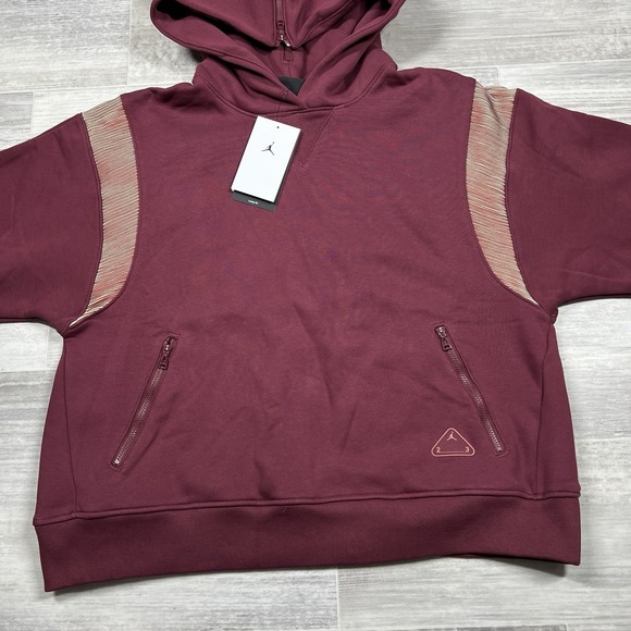 $135 Nike Jordan Women's Small 23 Engineered Hoodie Pullover DV1252-645 Red NWT - Picture 7 of 11